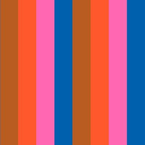 Mod Cabana Stripes in Piccadilly Rainbow Dark