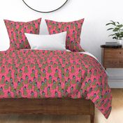 pineapple fabric // sweet tropical exotic hawaii summer pink tropical fruits