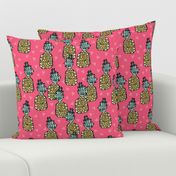 pineapple fabric // sweet tropical exotic hawaii summer pink tropical fruits