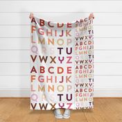 1 blanket + 2 loveys: desert rose alphabet