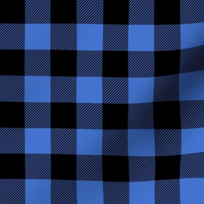 1" scale - blue and black plaid - construction coordinate LAD20BS