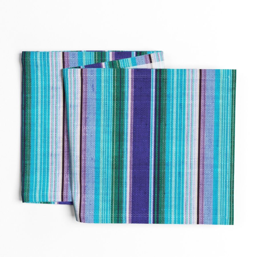 Blue Moon serape - large scale