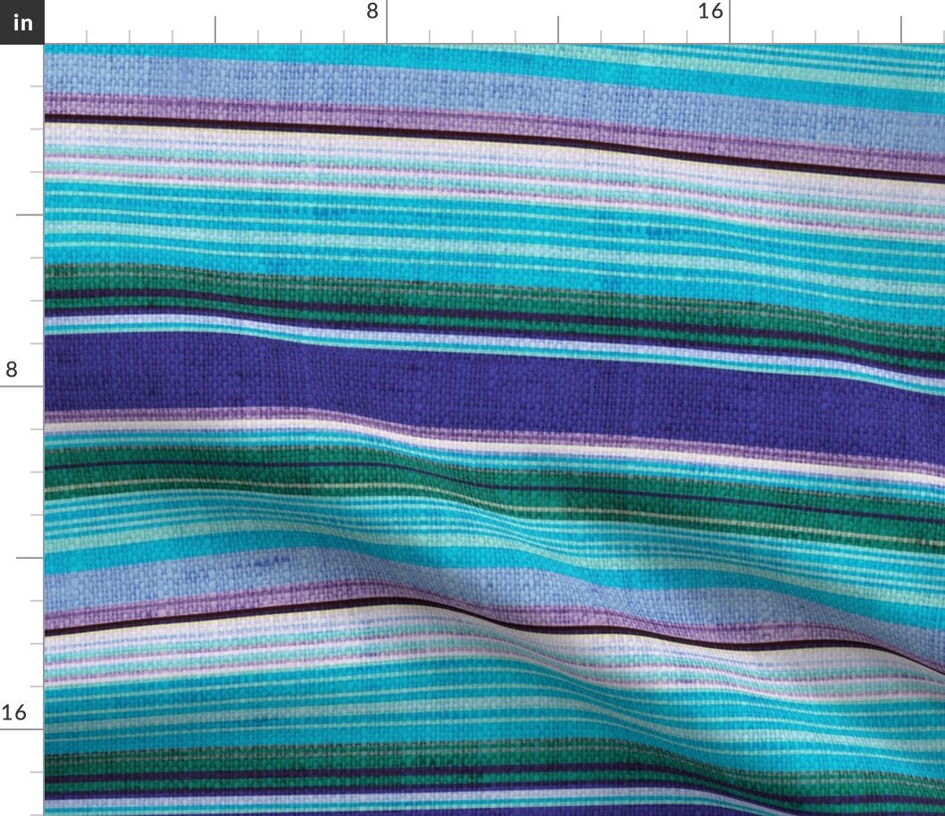 Blue Moon serape - large scale