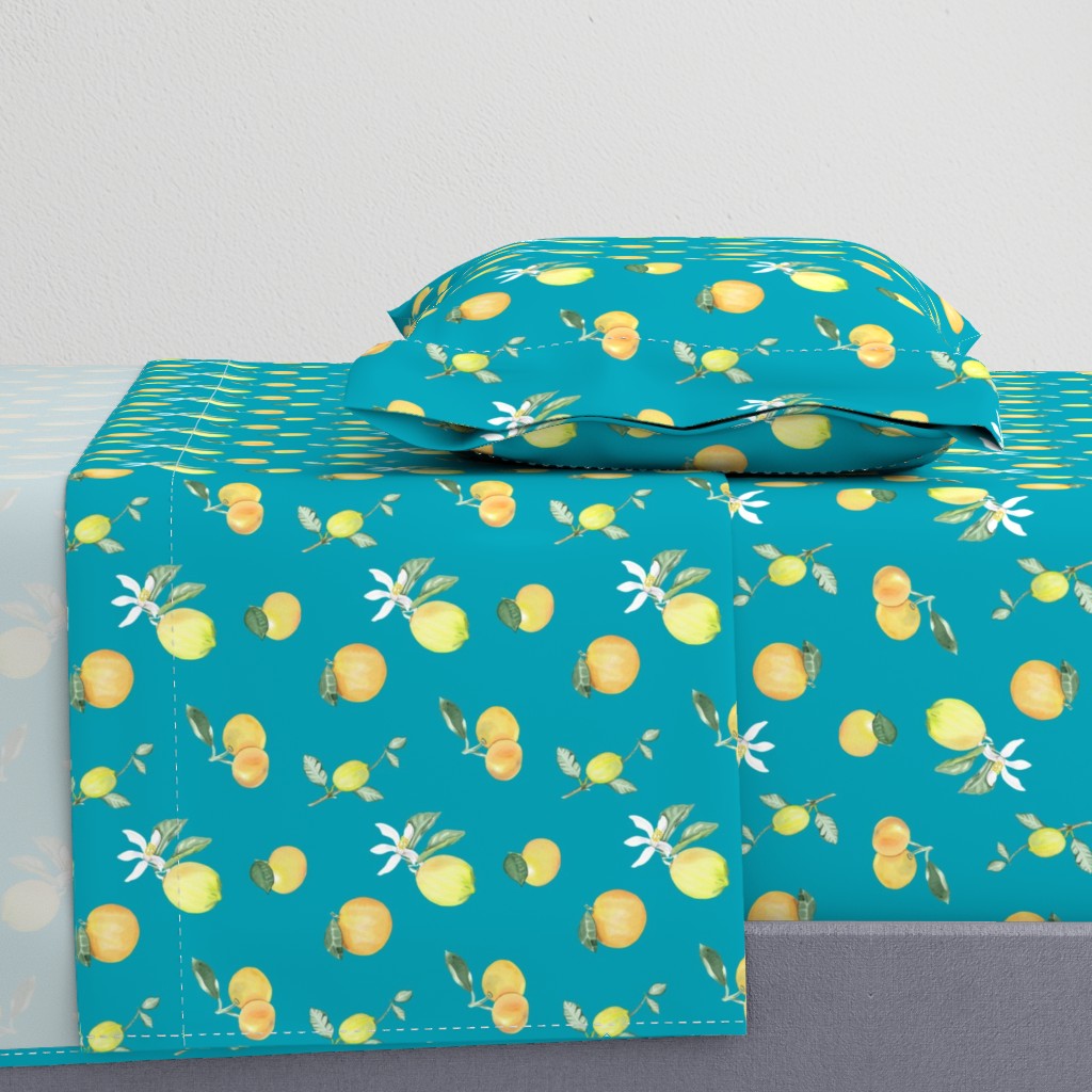 Citrus Pattern 7 Aqua