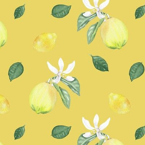 Lemon Serbet Color Fabric Wallpaper And Home Decor Spoonflower
