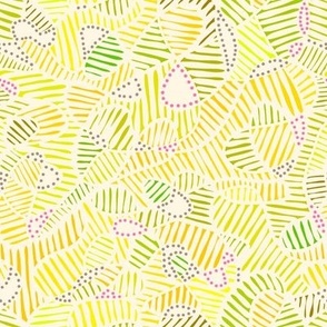 Swirly organic line shapes radiant yellow (small)