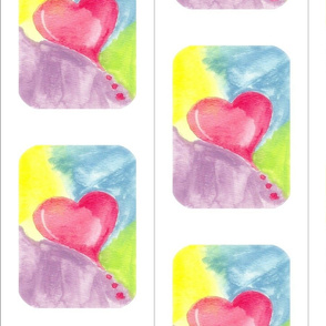 Hearts all Around Tile with no text
