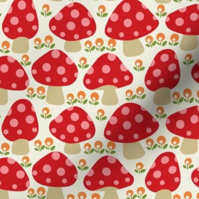 Dottie mushrooms _ Red