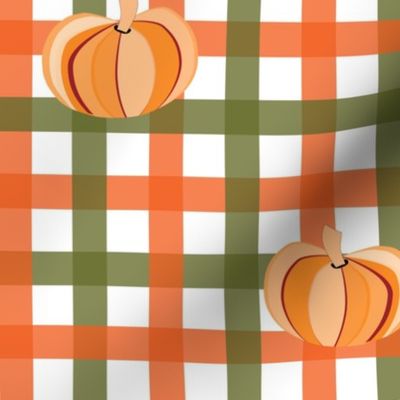 Halloween Plaid & Pumpkins