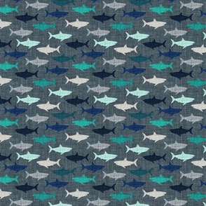 1" linen sharks // on 174-15 linen