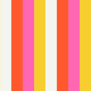 Mod Cabana Stripes in Sunshine Rainbow