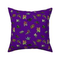 Medieval Dragons and Monsters Small - Purple