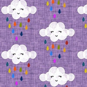 rainbow clouds // lavender linen no. 2