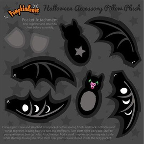 Bat Tooth Fairy DIY Pillow - (TS)