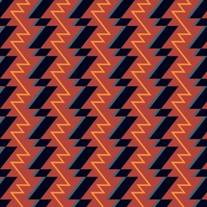 Cartoon Zigzag Fabric, Wallpaper and Home Decor | Spoonflower