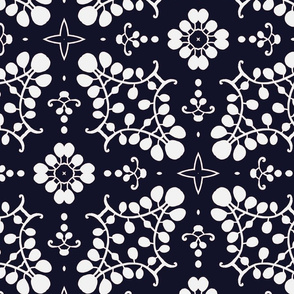 Black and White Floral Thing