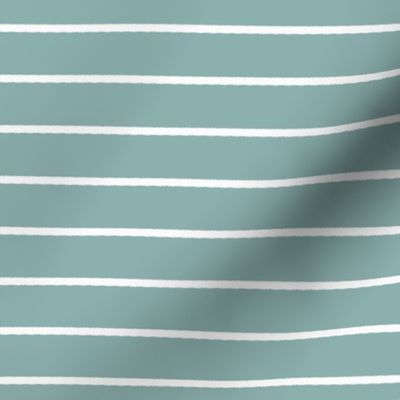 I ❤ HORSES - complementing pattern with white stripes on teal background