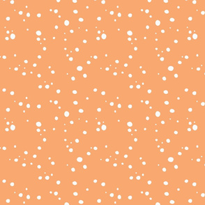I ❤ HORSES - complementing pattern with white dots on orange background