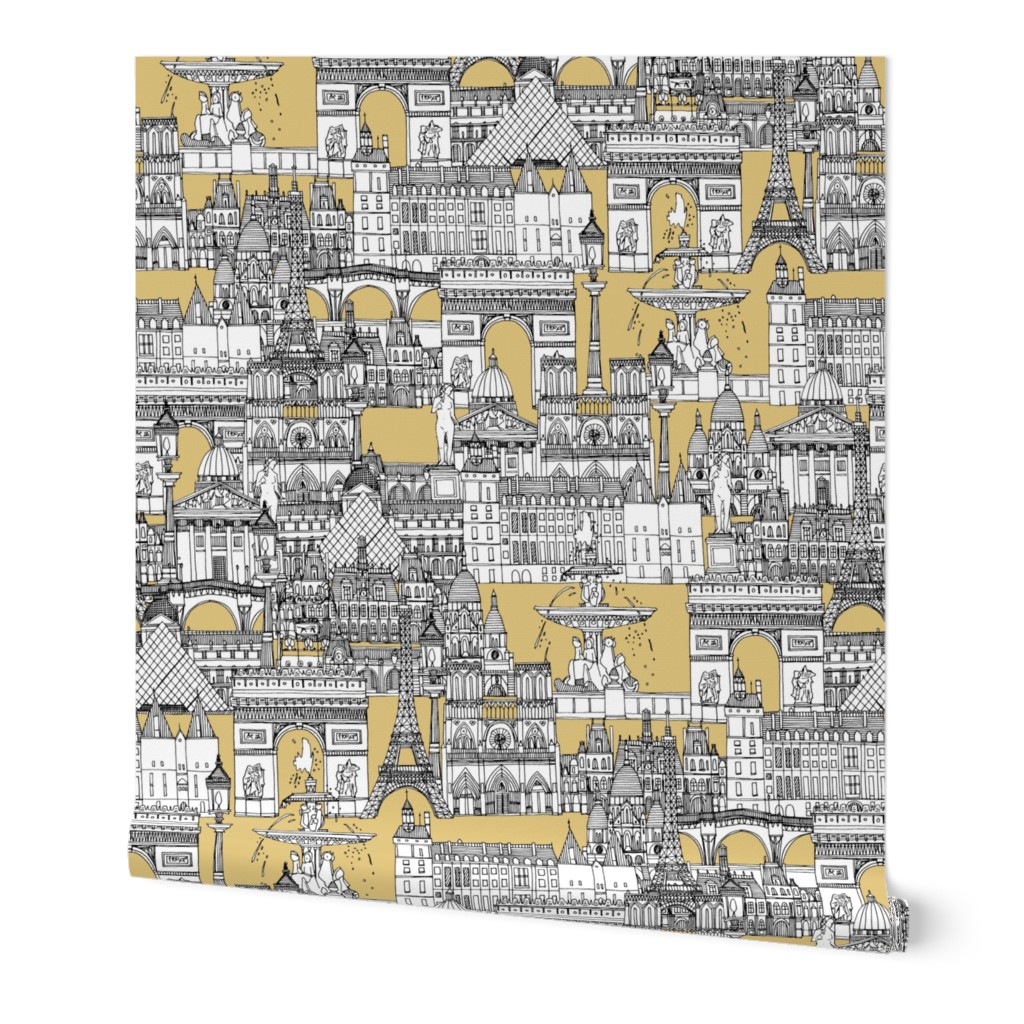 Paris toile gold