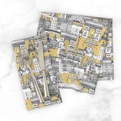 Paris toile gold