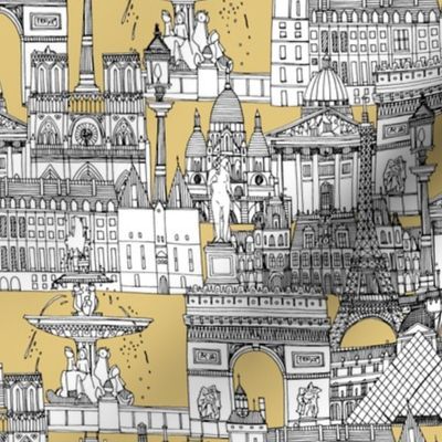 Paris toile gold