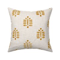 block print fern in golden - LAD20