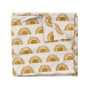 sunshine - block print boho sun print - golden - LAD20