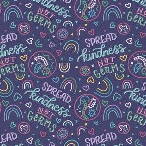 Spread Kindness Not Germs | Purple