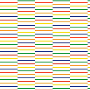 geometric stripes colors on white