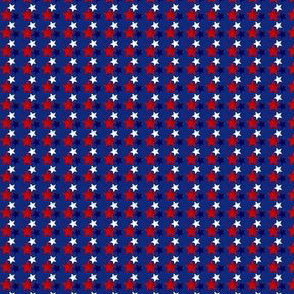 Red White and Blue Americana Stars - Tiny