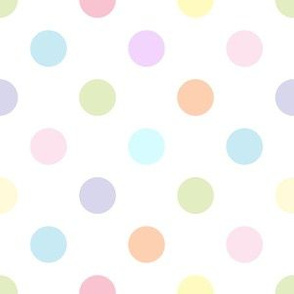 pastel dots medium 3/4" dots