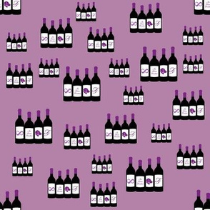 Wine Bottles Purple
