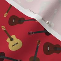 Red Guitar // Guitars Print Small Scale