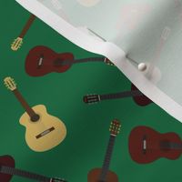 Green Guitar // Guitars Print Small Scale