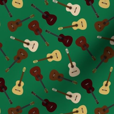 Green Guitar // Guitars Print Small Scale