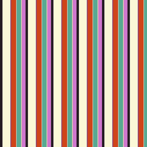 multi color autumn stripe