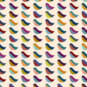Colorful // Color Block Mod Birds Smaller