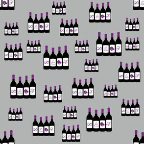 Wine Bottles Grey