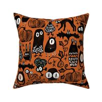 Gothic Halloween Monsters {orange}