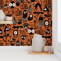 Gothic Halloween Monsters {orange}