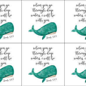 6 loveys: when you go through deep waters i will be with you // teal