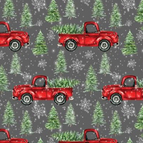 Christmas Xmas Red Vintage Red Pick up Truck Tree Happy New  Etsy   Wallpaper iphone christmas Christmas phone wallpaper Christmas wallpaper
