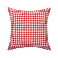 Red Watercolor Gingham 
