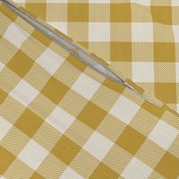 Seamless Mustard Ivory Buffalo Plaid Fall Plaid 