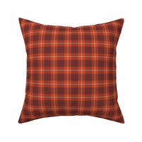 Orange Brown Gray Plaid Fall Plaid 