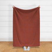 Orange Brown Gray Plaid Fall Plaid 