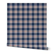 Blue Orange Gray Plaid Fall Plaid 