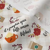 Adult Pumpkin Spice Latte Season Small Print