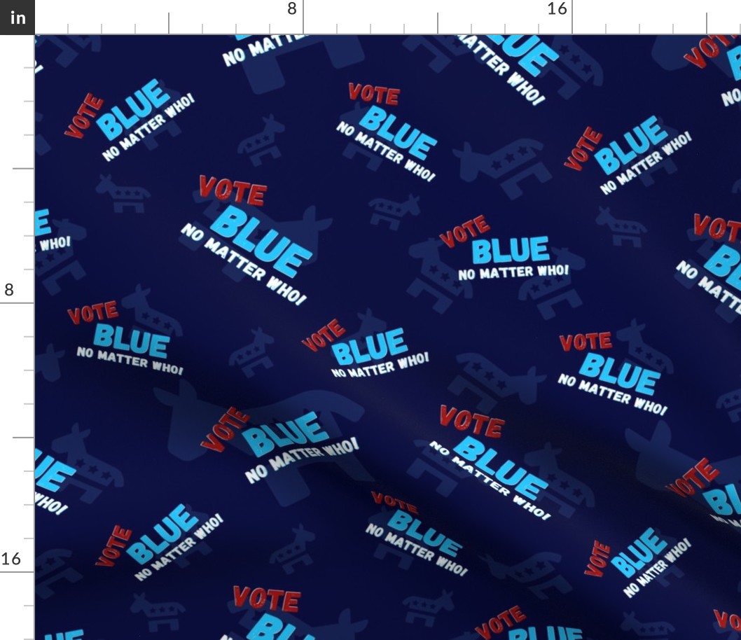 Vote Blue No Matter Who Large Print