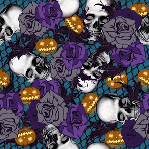 Skull Gothic Halloween Design 